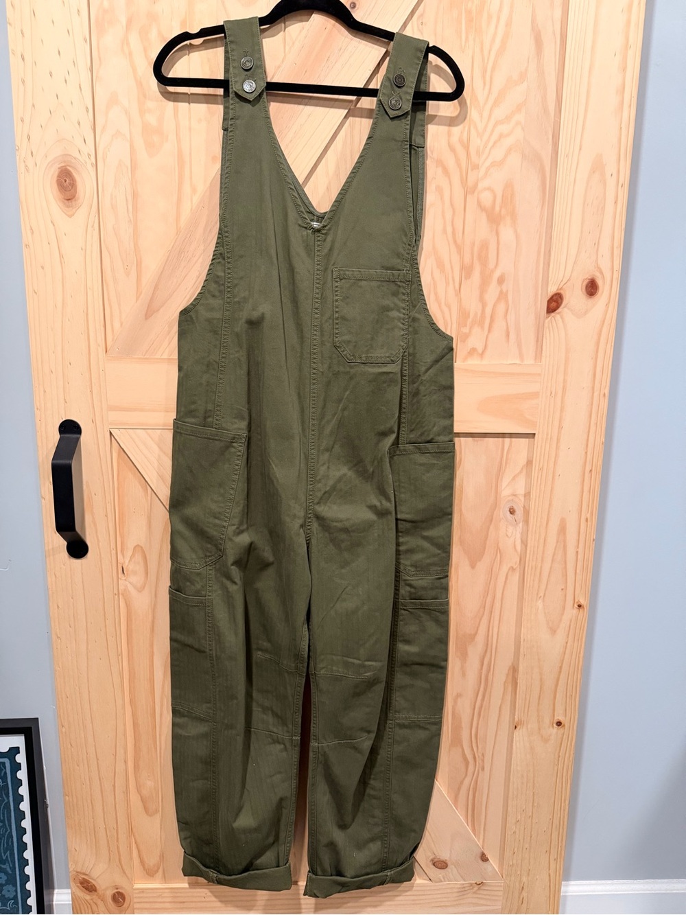 Alpine Design Small Olive Green Women's Jumpsuit Overalls